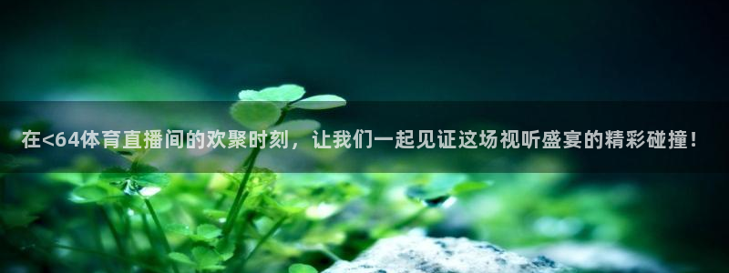在<64体育直播间的欢聚时刻，让我们一起见证这场视听盛宴的精彩碰撞！