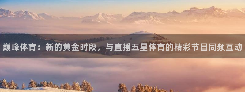 巅峰体育：新的黄金时段，与直播五星体育的精彩节目同频互动
