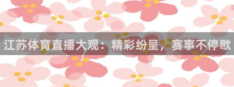 江苏体育直播大观：精彩纷呈，赛事不停歇