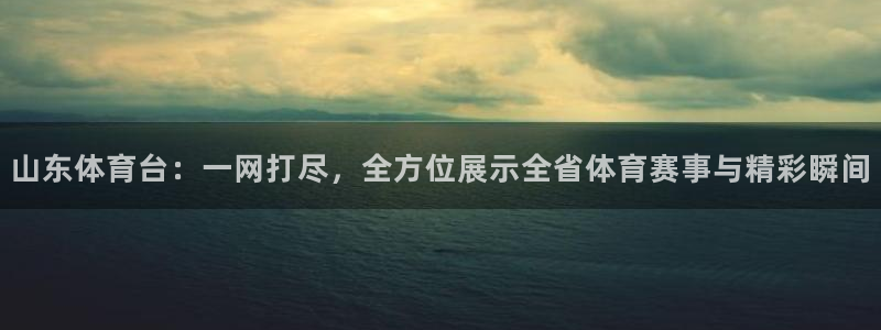 山东体育台：一网打尽，全方位展示全省体育赛事与精彩瞬间