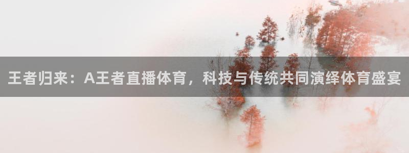 王者归来：A王者直播体育，科技与传统共同演绎体育盛宴